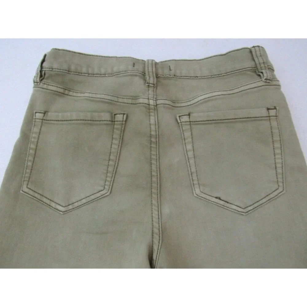 Free People We The Free‎ Green Mid-Rise Skinny Cotton Rayon Pant Size 28/25